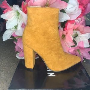 SHEIN Tan Booties